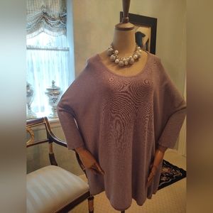 Day trip, Taupe Metallic Tunic, Medium
